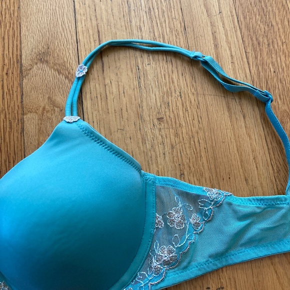 3/$15 Victoria's Secret Angels Turquoise Lined IPEX Bra.  34B, Full Coverage - Picture 2 of 8